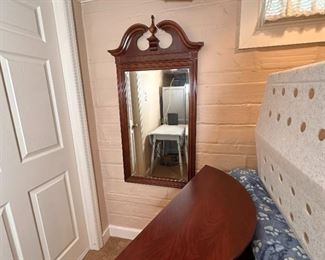 Cherry hall/dresser mirror 48"H x 28"W
