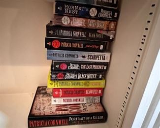 Group of Patricia Cornwell books