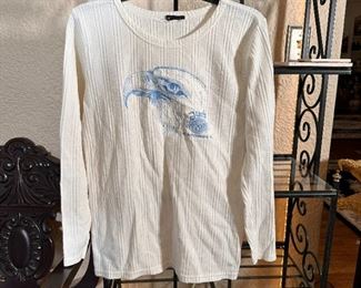 Jim's St. Petersburg Harley-Davidson Motor Cycles long sleeve top with eagle size S