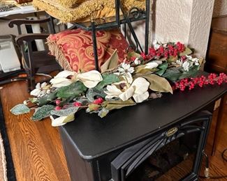 Decorative flowers, berries and candied leaves 12-24"