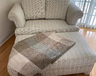 Chair and a half and ottoman (Sleeper)
$275