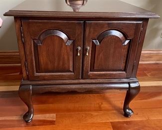 End table/cabinet,  24" x 24" x 23"H,  $145