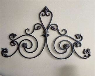 Iron scroll wall decor #1, 44" x 24",  $30