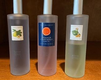 Asquith & Somerset Fig & Pear room spray,  $8                         Asquith & Somerset Orange Camomile Sage, $7                      Asquith & Somerset  Ginger & Lime,  $5              