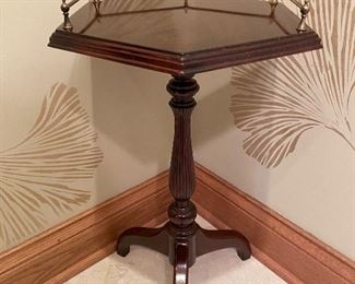 Octagonal accent table, 15" diameter x 23"H,  $32