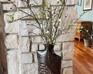 Brown & Gold decorative vase arrangement, 40"H,  $32