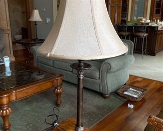 Bronze lamps - 2 available - 32"H,  $28 each