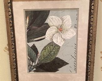Botanical print #2, 18"W x 21.5"H.  $ 28