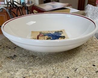 Additional view of large pasta bowl