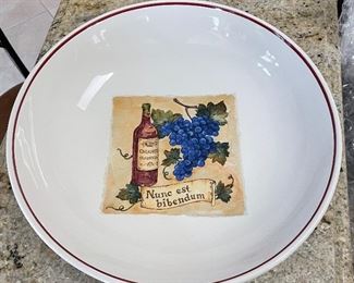 Large pasta bowl, 13"D x 3"H,  $8