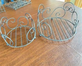 Large dinner plate and small salad plate holders.  $10