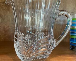 Glass pitcher, 7"H,  was $9, NOW $6