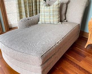 Greige chaise, 74"L x 36"W x 40"H,  was $225, NOW $185