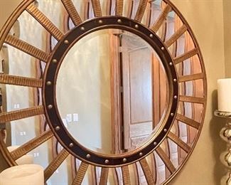 Additional closeup of black and gold mirror