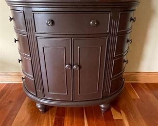 Demilune chest, 41"W x 19"D x 36"H,  was $275, NOW $215