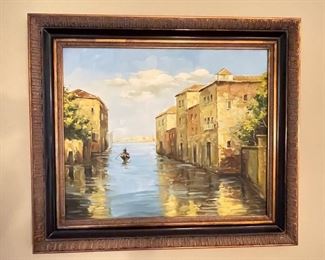 Venice oil painting, 30" W x 26"H,  was $65, NOW $38