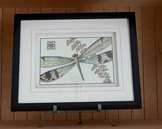 Dragonfly print #2, 15" x 12",  $20