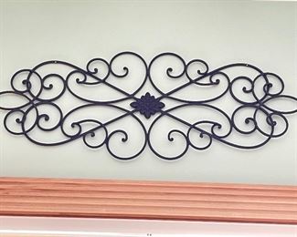 Metal scroll wall decor, 34" x 12",  was $24, NOW $17
