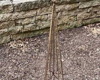 Garden obelisk,  47"H,  $28
