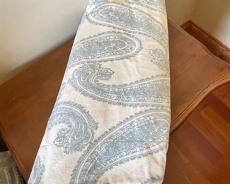 Blue and white paisley plush throw,  $7