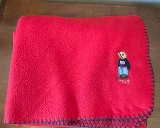 Red Polo throw,  was $7, NOW $5