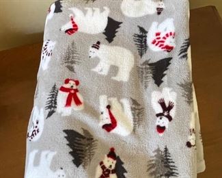 Polar bear throw, was $7, NOW $4