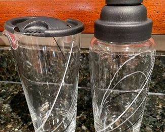 Pair of Cocktail glass shakers,  was $9, NOW $6