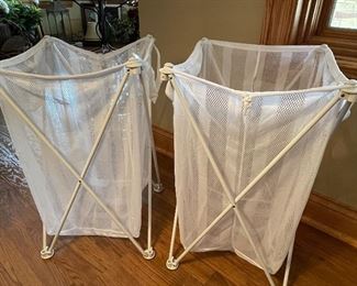 White hampers, 15" x 15" x 24"H,  $10 each