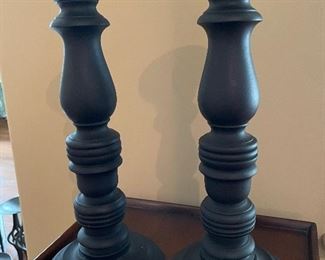 Pair of Black candlesticks, 16"H, was  $20, NOW $14