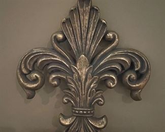 Fleur de lis wall decor #2, 12"W x 10"H,  was $9, NOW $6