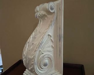 White corbel,  6"W x 12"H,  was $20, NOW $15