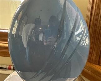 Hager blue vase, 12"W x 15"H,  was $15, NOW $7