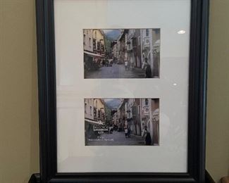 Black picture frame w/ 4 x 6 double picture spaces, 12" x 15"H,   was $10, NOW $7