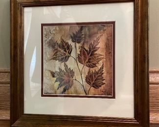 Leaf print #2, 13" x 13",  $14