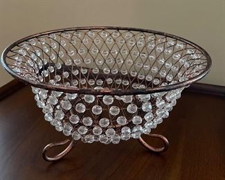 Beaded bowl, 5"W x 8"H,  $10