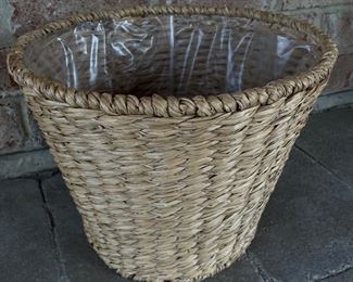 Round lined wicker basket, 13"Diameter x 10"H,  was $14, NOW $10