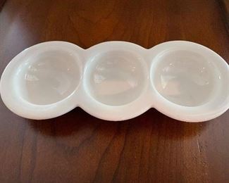 3 bowl shallow dish,  $5