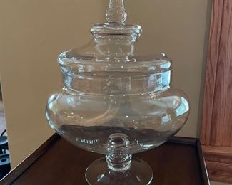 Apothecary jar, 10"W x 14"H,  was $18, NOW $14