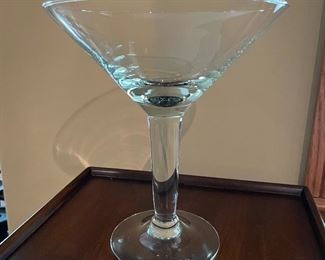 Large "Martini" glass bowl, 10"W x 9"H,  $9