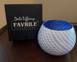 Dale Tiffany Favrille collection bowl, Approx 3.5"H,  was $24, NOW $16