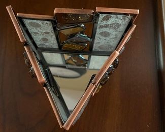 Additional view of mosaic votive holder - top view