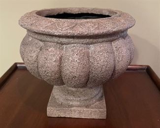 Small resin urn, 7" diameter x 6.5"H,  was $8, NOW $6