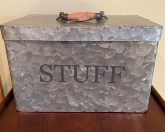 Metal "Stuff" box, 11"W x 7"W x 7"H,  $10