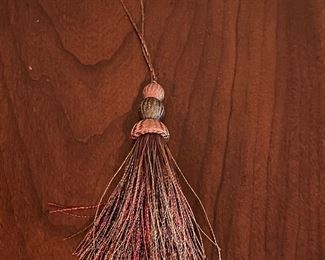 1 small brown/green/red tassel,3",  $3