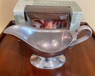 NEW* Wilton Armetale pewter gravy boat,  was $12, NOW $8