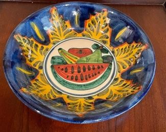 Colorful watermelon bowl, 8" diameter,  was $6, NOW $4