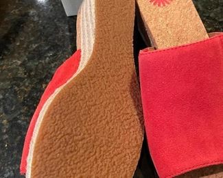 Additional view of sole of Ugg sandals