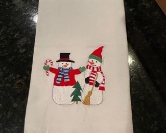 Snowman towel, was $3, NOW $2