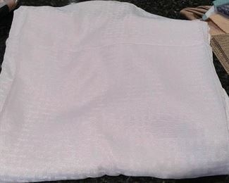 White rectangle tablecloth, 60" x 80",  was $7, NOW $5