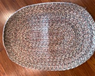 Braided rug #1,  23" x 33",  was $15, NOW $10